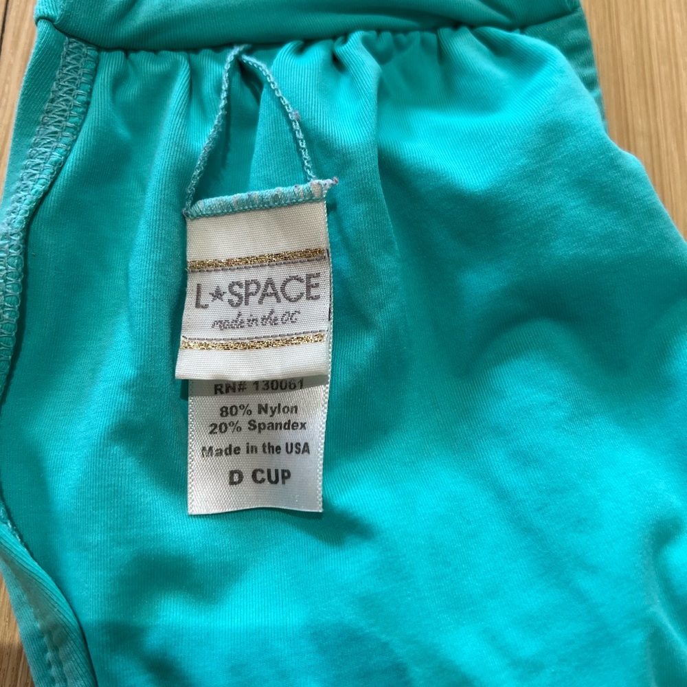 L*Space Bye Flutter Strapless Tie Back Bikini Top… - image 3